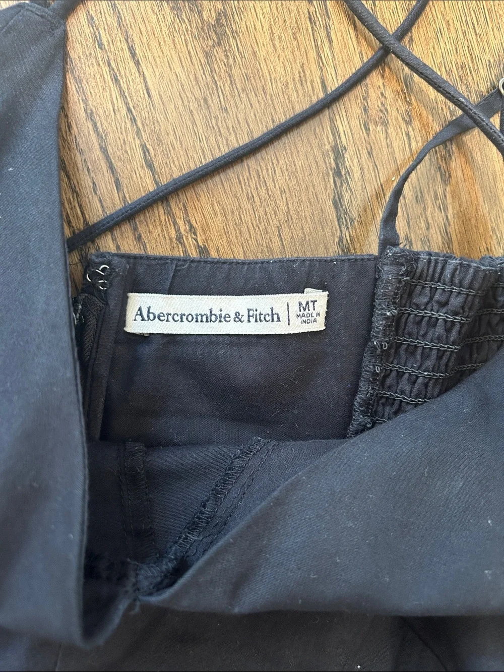 Abercrombie Black Strappy Corset Dress